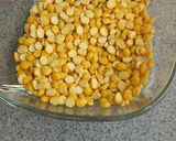 A picture of step 3 of Bitter gourd with chana dal masala.
