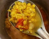 A picture of step 2 of Green Amaranth with Dal.
