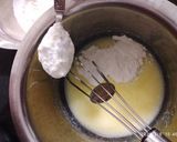 A picture of step 4 of Eggless Lemon Cake.