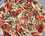 Foto langkah ke 3 dari resep Pizza dua bahan (tanpa proofing).