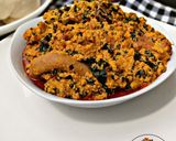 A picture of step 17 of Egusi soup.