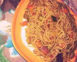 A picture of step 3 of Supergetti with vegetables.