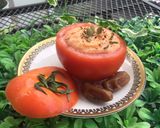 Foto langkah ke 4 dari resep Sop lentil dalam buah tomat.