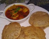 A picture of step 7 of DahiAloo.