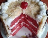 Foto langkah ke 7 dari resep Red Velvet Cake Kukus.