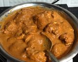 A picture of step 3 of Spicy Mutton Curry in the Traditional Goan 'Recheado Masala' Paste 😋.