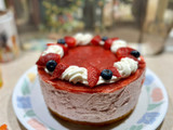 کیک موس توت فرنگی🍓 strawberry mousse cake