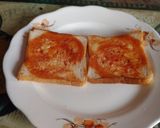 A picture of step 1 of Open cheese sandwich.