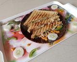 வெஜ் சீஸ் சண்ட்விச்(veg cheese sandwich recipe in tamil) ரெசிபி ஸ்டேப் 3 புகைப்படம்