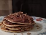 Pancakes με βρώμη, φυστικοβούτυρο και πραλίνα 🥞❣️