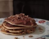 Φωτογραφία βήματος 5 της συνταγής Pancakes με βρώμη, φυστικοβούτυρο και πραλίνα 🥞❣️