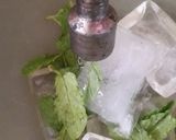 A picture of step 1 of Roohafza Mojito.