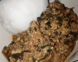A picture of step 5 of Awara egusi soup.