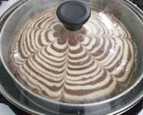 A picture of step 5 of Tawa Baked Zebra Cake.