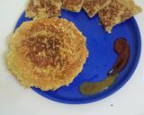 A picture of step 4 of Potato chilli Pancake.