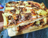 Foto del paso 8 de la receta: Pizza de carne picada y piña sabor Cookpad