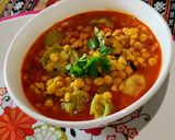 A picture of step 6 of Turai/Ridged Gourd and Chana Dal Curry.