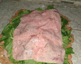 Foto del paso 2 de la receta: Pan de carne relleno de espinacas, jamón y queso