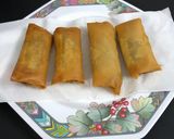 A picture of step 13 of Chicken Salami Spring Rolls.