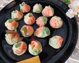 A picture of step 7 of Kawaii Colorful Gyoza Dumplings.
