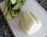 Foto del paso 1 de la receta: Potaje de garbanzos y bacalao al curry con pak Choi