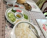 Gambar langkah 7 resipi Laksa Kuah Putih.