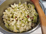 Crema de arroz con calabacín y patatas