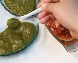 A picture of step 10 of Plum sauce in two different way.