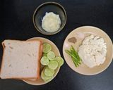 A picture of step 1 of Cucumber Sandwich 🥪/ Creamy Cool Cucumber Sandwich.
