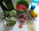 Foto del paso 1 de la receta: Tallarines con alcachofas