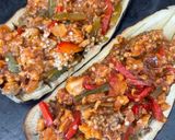 Foto del paso 4 de la receta Berenjena asada con merluza