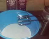 A picture of step 3 of Micky mouse chocoate cake.