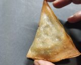 A picture of step 12 of Air fryer Banana Halwa Wontons.