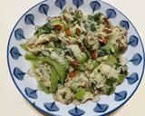絲瓜九層塔炒蛋的食譜步驟7照片