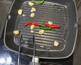 A picture of step 2 of Stir fry veg.