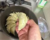 A picture of step 10 of Halal Japanese Gyoza for my friend.