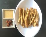 Hình bước làm 3 của món Khô đậu Nành chấm sốt miso | Món chay ăn vặt