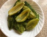 A picture of step 1 of Karela (bitter gourds) boatDussehra.