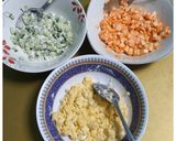 Foto langkah ke 4 dari resep Three Color Sandwich.
