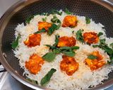 A picture of step 8 of Paneer tikka biryani.