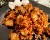 Foto del paso 7 de la receta Arroz a la paella de boletus con mayonesa de trufa
