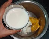 A picture of step 1 of Maharashtrian Mango Piyush.