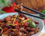 A picture of step 8 of Kung Pao Chicken.