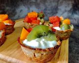 Hình bước làm 3 của món Tart Yến Mạch, Sữa Chua, Trái Cây / Yogurt Fruit Cinnamon Tart