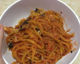 Foto langkah ke 8 dari resep Tumis pepaya suwir ikan panggang pare.