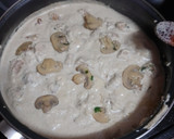 Foto del paso 9 de la receta: Cerdo frito con salsa de champiñones al ajillo y arroz blanco