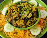 A picture of step 15 of Lauki Arbi Methi Zunka.
