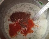 A picture of step 4 of Bathua Raita.