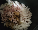 Foto del paso 2 de la receta: Risotto de champiñones y bacon 🥓 (Moulinex maxichef)
