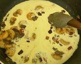 A picture of step 5 of Prawn white pasta (veggie).